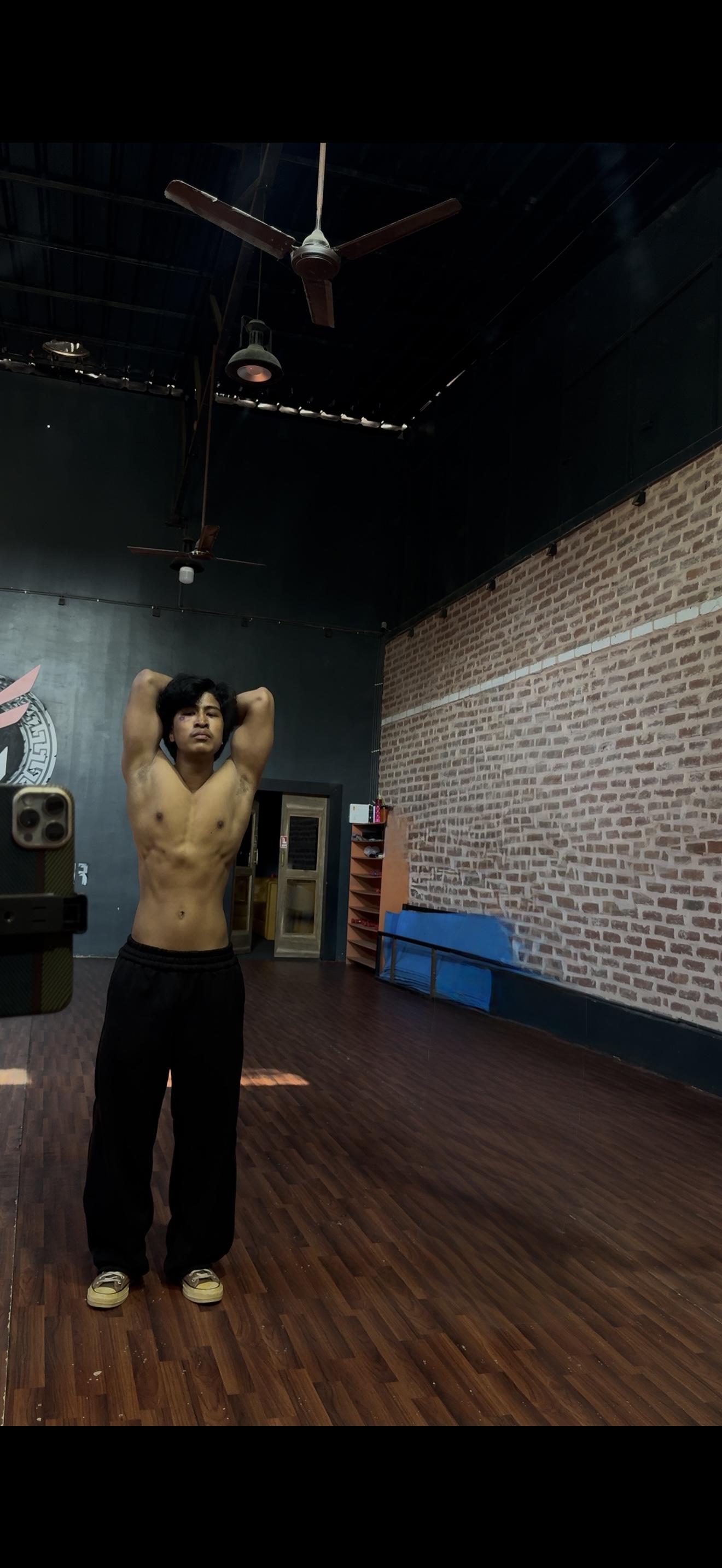 Member training and physique at Freedom Fitness Center gym, Surkhet Nepal